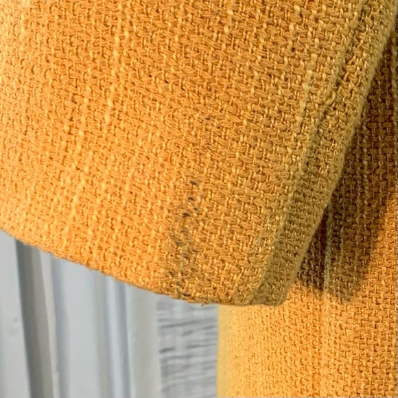 Chico's Mustard Twill Light Coat. - Picture 9 of 16